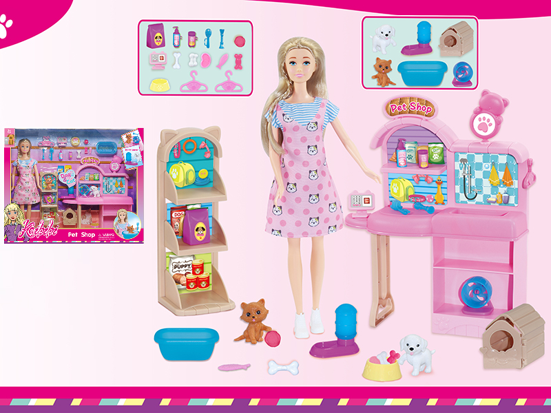 11.5 Inch Doll Pet Shop Set