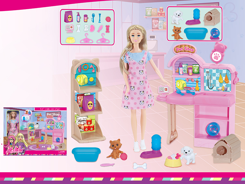 11.5 Inch Doll Pet Shop Set