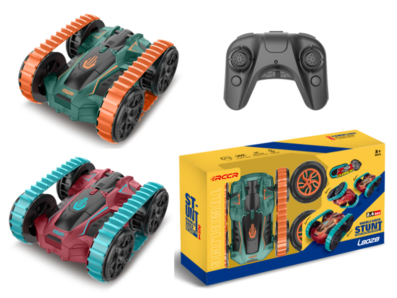 2.4G Remote Control Four-Wheeled Stunt Car(2 In 1）