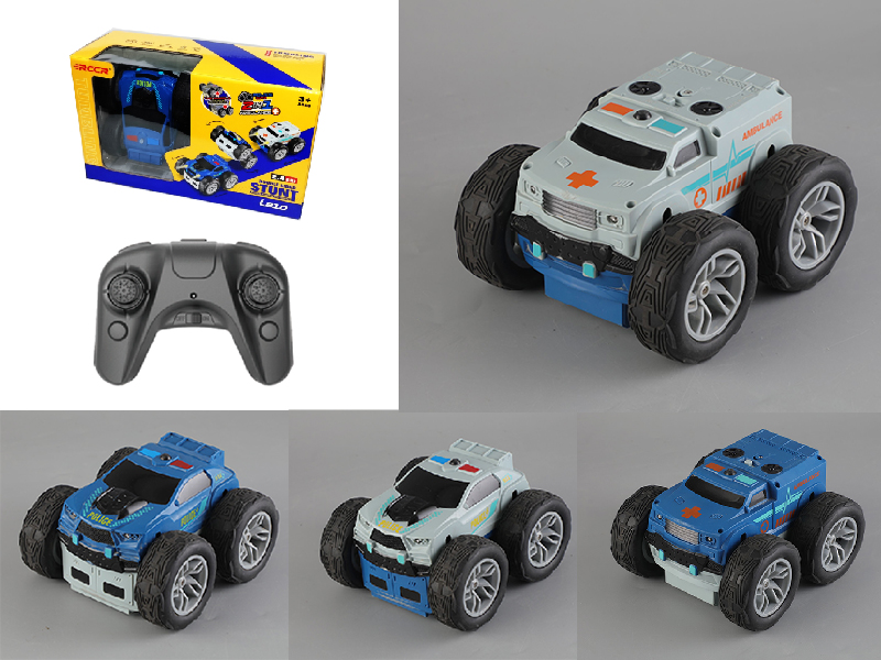 2.4G Remote Control Fire/Rescue Double-Sided Lift Stunt Car