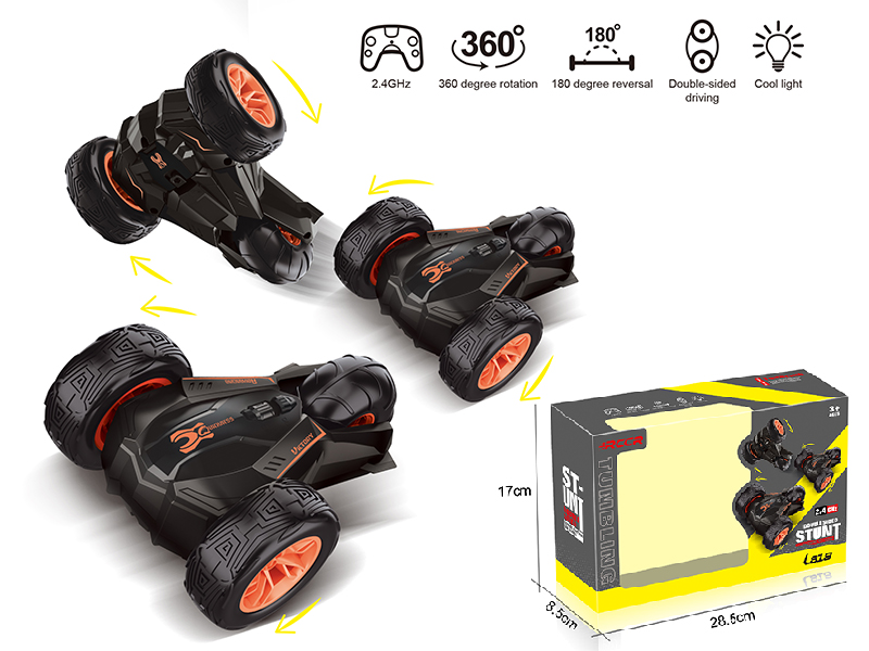 2.4G Remote Control Three-Wheeled Stunt Car