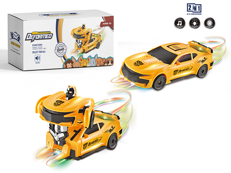 B/O Go And Bump Chevrolet Camaro Transformation Car(With Light And Music)