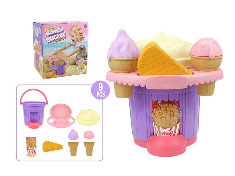 Ice Cream Sand Bucket Set 9pcs