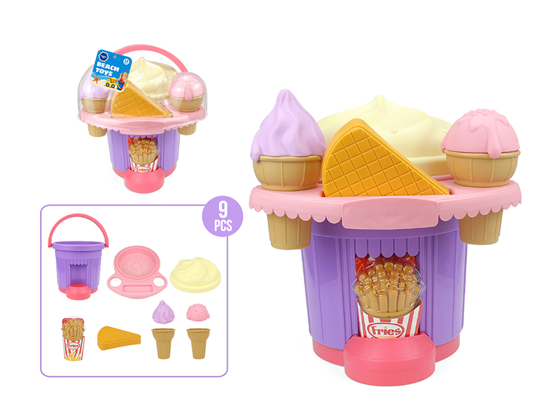 Ice Cream Sand Bucket Set 9pcs