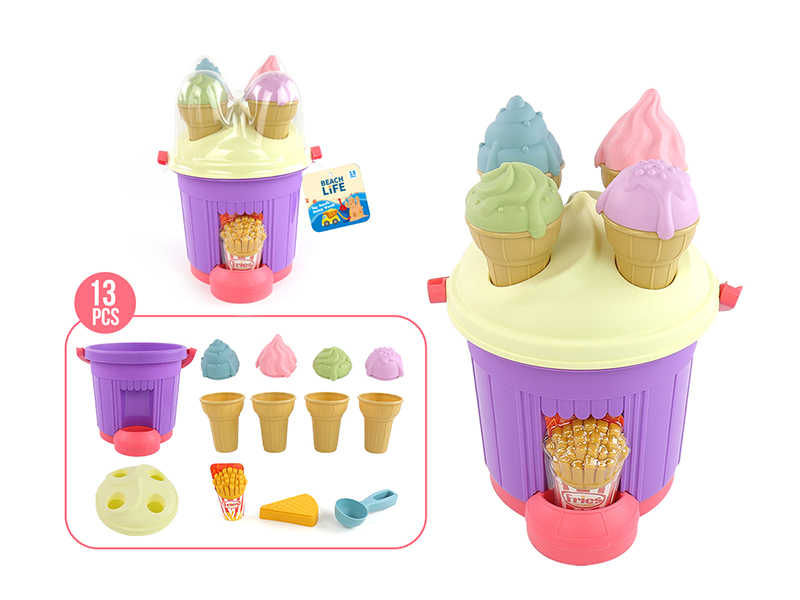 Ice Cream Sand Bucket Set 13pcs