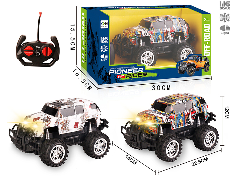 27Mhz 1:16 4-Channel Remote Control Off-Road Vehicle With Headlights(Land Cruiser)