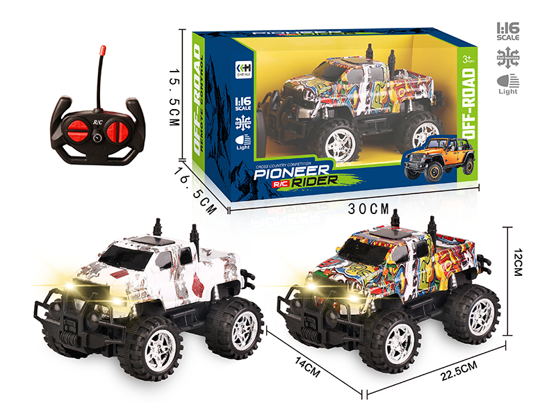 27Mhz 1:16 4-Channel Remote Control Off-Road Vehicle With Headlights(Pickup)