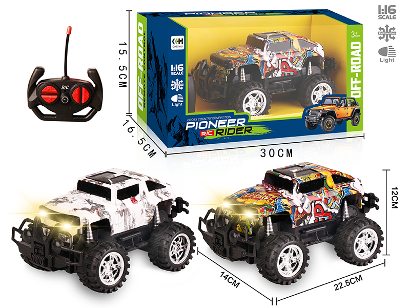 27Mhz 1:16 4-Channel Remote Control Off-Road Vehicle With Headlights(Hummer H3)