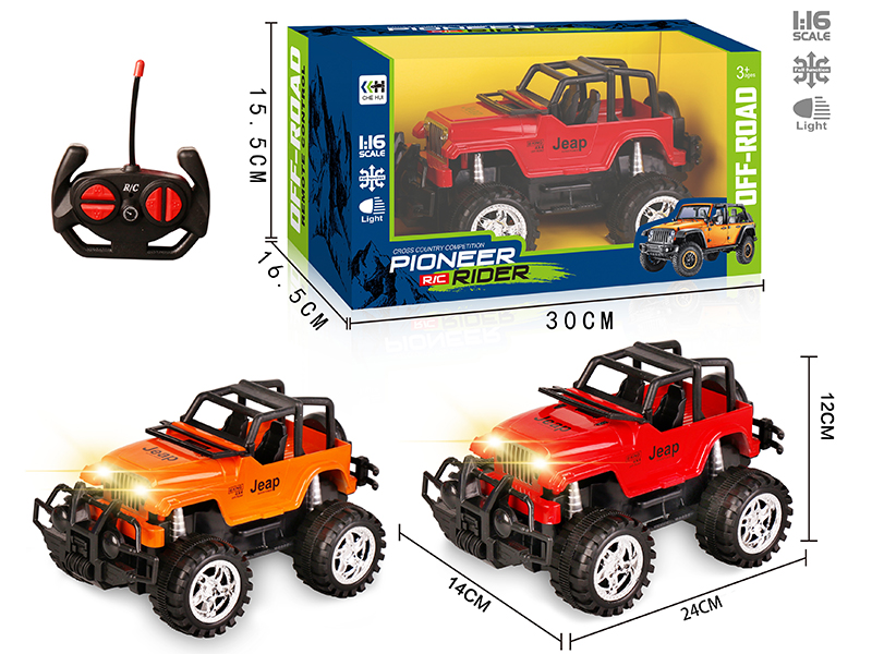 27Mhz 1:16 4-Channel Remote Control Wrangler Off-Road Vehicle With Headlights