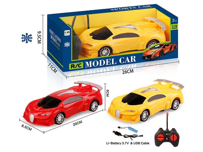27Mhz 1:18 4-Channel Remote Control Car-Bugatti Veyron(Included Batteries)