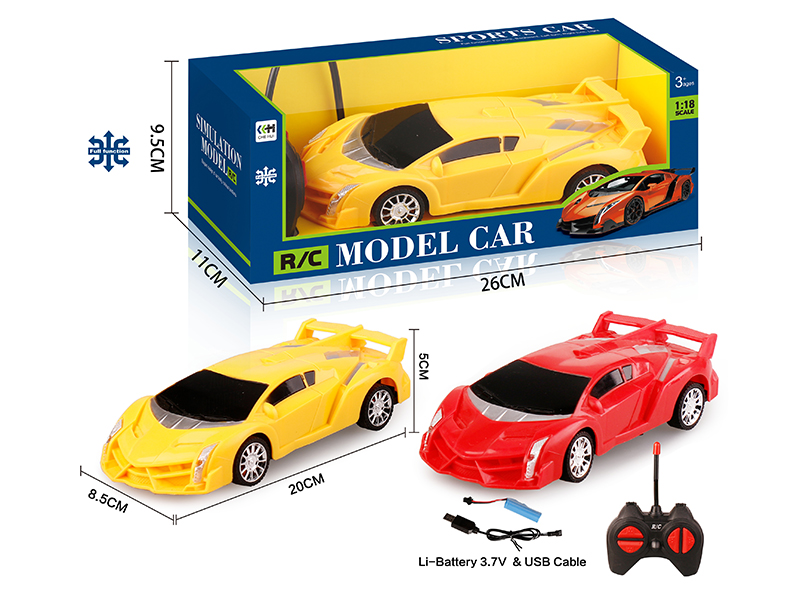 27Mhz 1:18 4-Channel Remote Control Car - Lamborghini Veneno(Included Batteries)