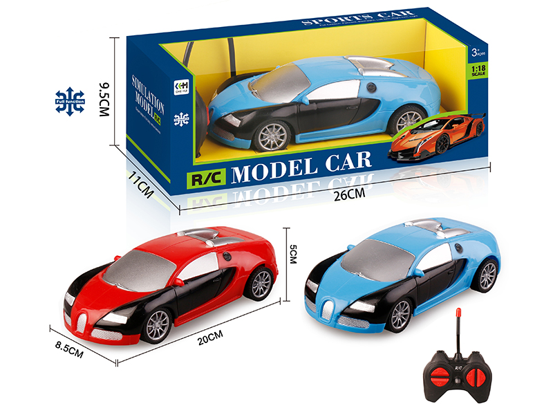 27Mhz 1:18 4-Channel Remote Control Car - Bugatti(Not Included Batteries)