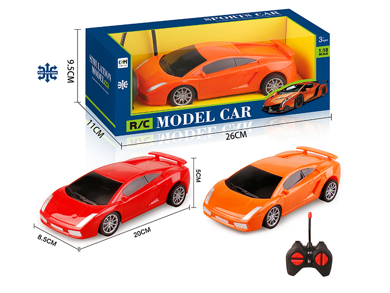 27Mhz 1:18 4-Channel Remote Control Car - Lamborghini(Not Included Batteries)