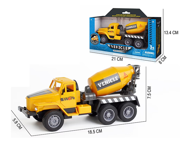 Pull Back Simulation Mixing Engineering Truck