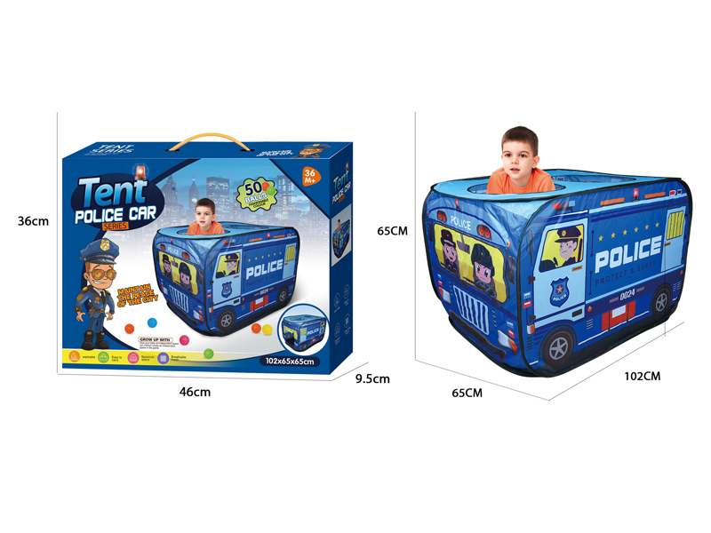 Police Car Tent With Ocean Ball