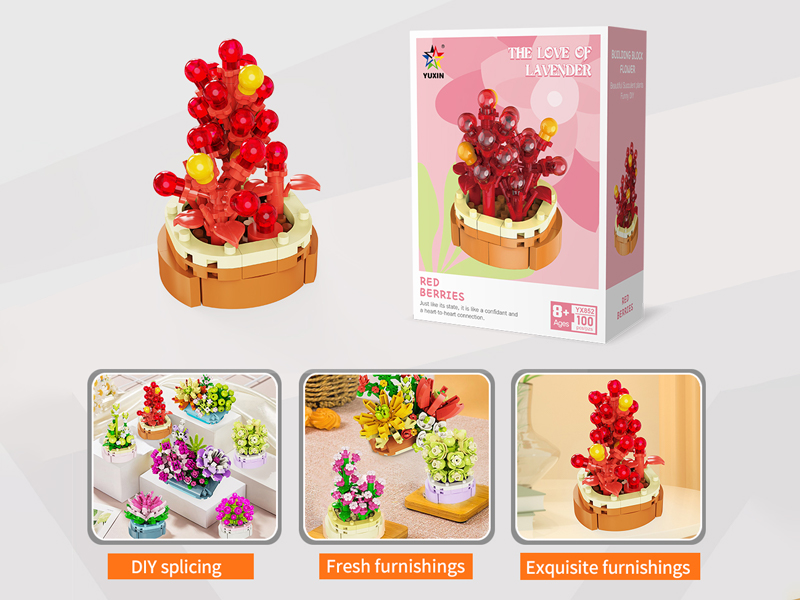 Red Berries Building Blocks(100PCS)