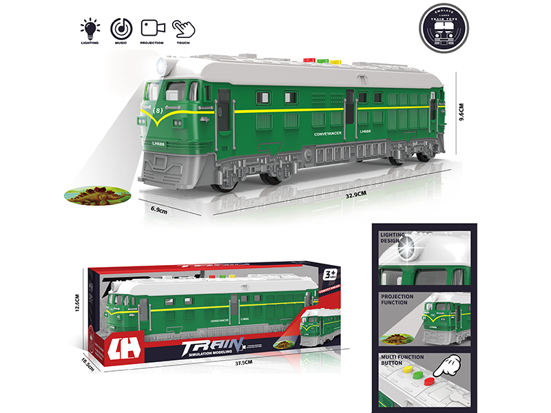 Friction Train With Light And Music,Projection