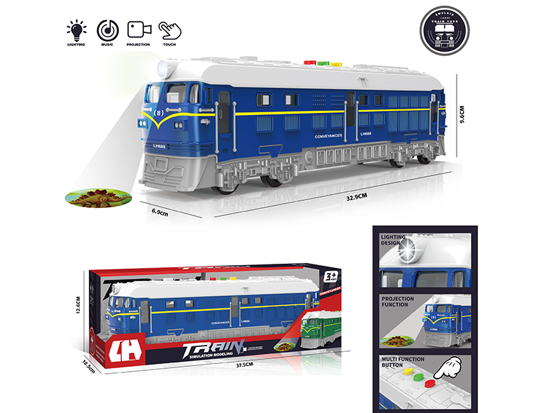 Friction Train With Light And Music,Projection