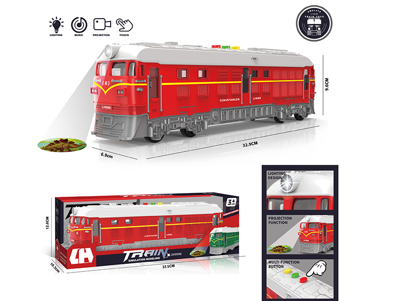 Friction Train With Light And Music,Projection