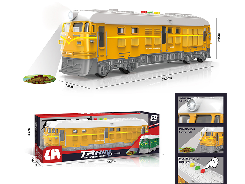 Friction Train With Light And Music,Projection