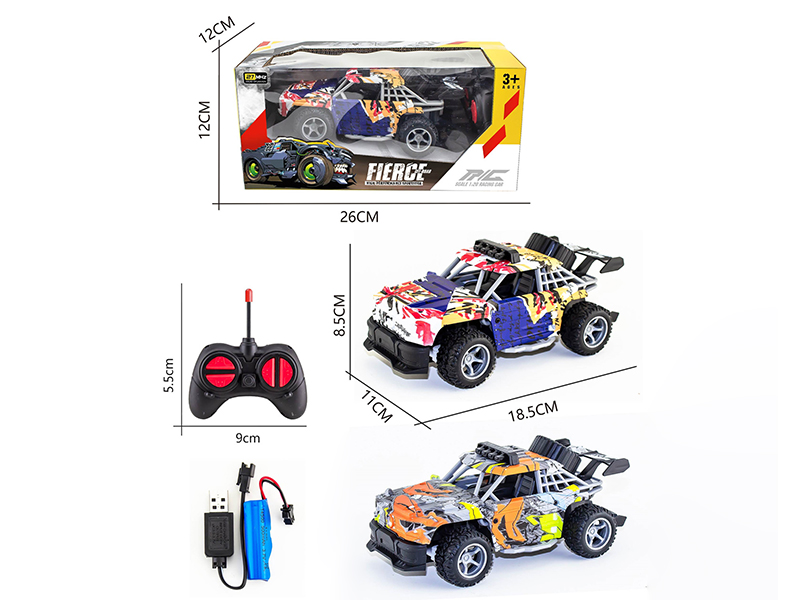 1:20 27Mhz 4-Channel Remote Control Water Transfer Printing Benz G-Class Racing Car (Included Batteries)