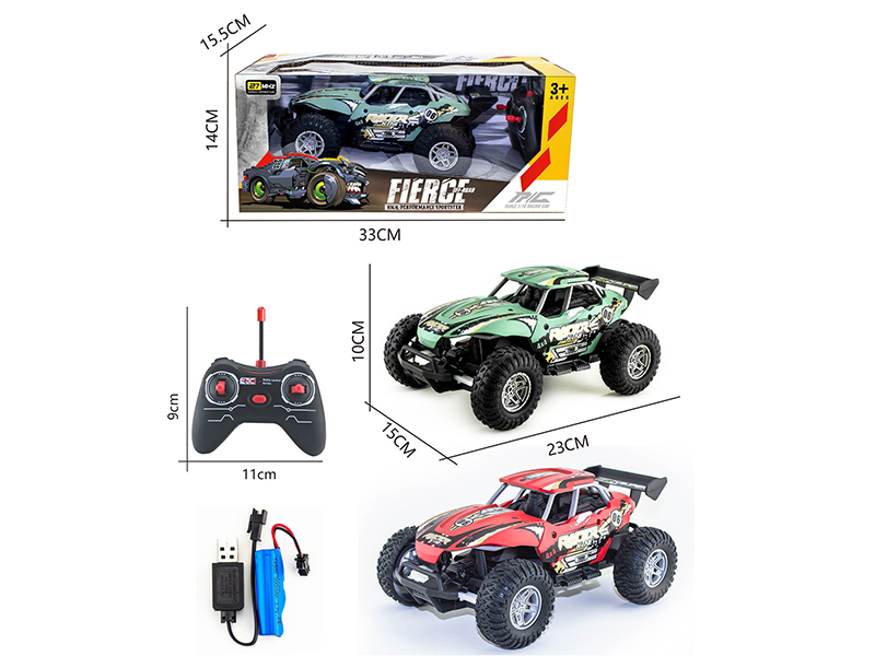 1:16 27Mhz 4-Channel Remote Control Pad Printing Racing Car (Included Batteries)