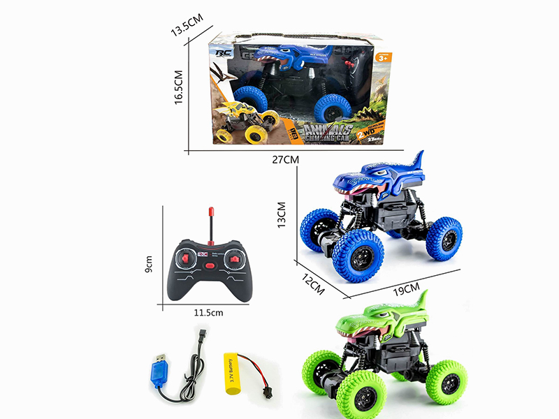 1:20 27Mhz 4-Channel Remote Control Pad Printing Dinosaur Climbing Car (Included Batteries)