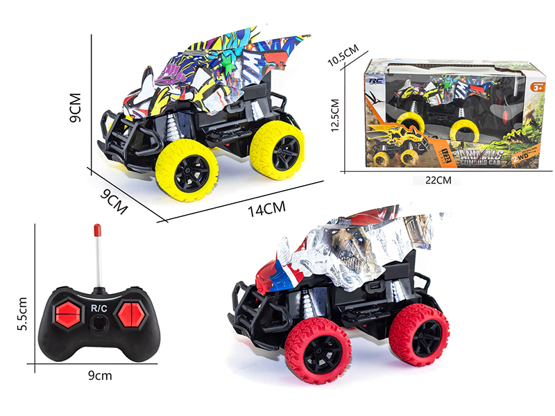1:32 27Mhz 4-Channel Remote Control Water Transfer Printing Pterosaur Climbing Car (Not Included Batteries)