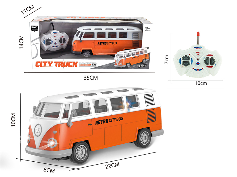 1:30 27Mhz 4-Channel Remote Control Retro Simulated Car With Lights(Not Included Batteries)