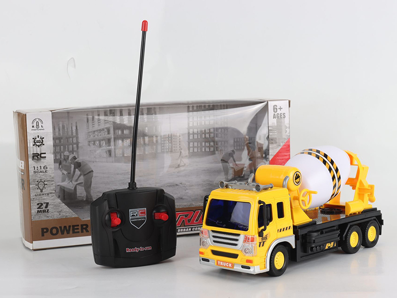 4-Channel Remote Control Concrete Mixer With Light(Not Included Batteries)