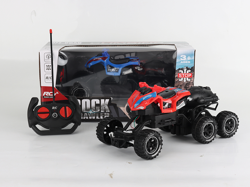 4-Channel Remote Control 6 Wheel Climbing Car Beach Motorcycle(Not Included Batteries)