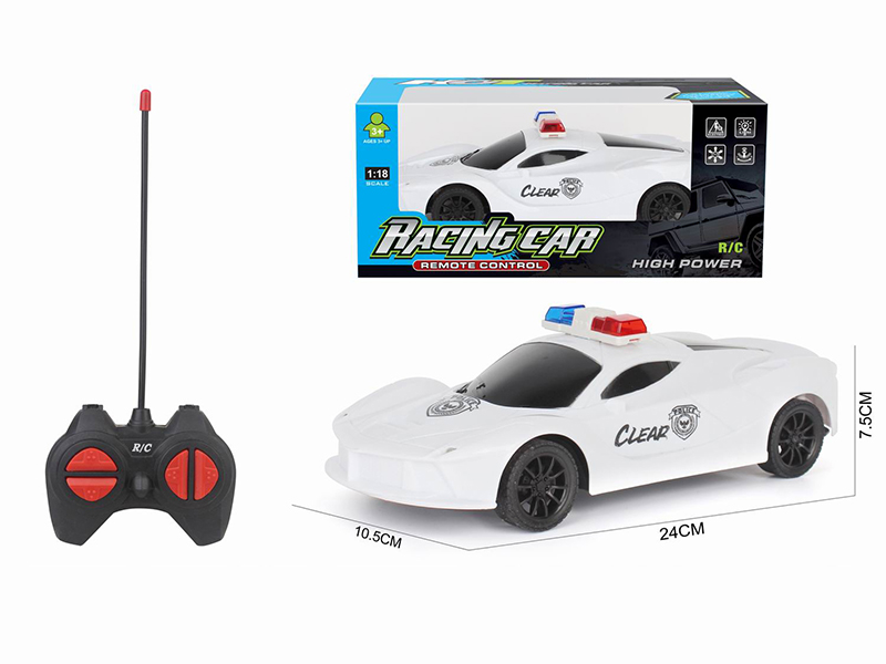 1:18 4-Channel Remote Control Ferrari Police Car(Not Included Batteries)