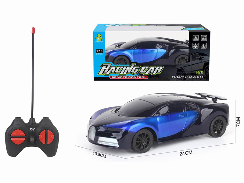 1:18 Bugatti 4-Channel Remote Control Car (Not Included Batteries)