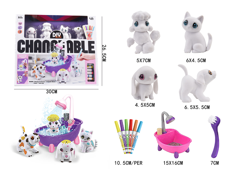 Flocking Painting Toy