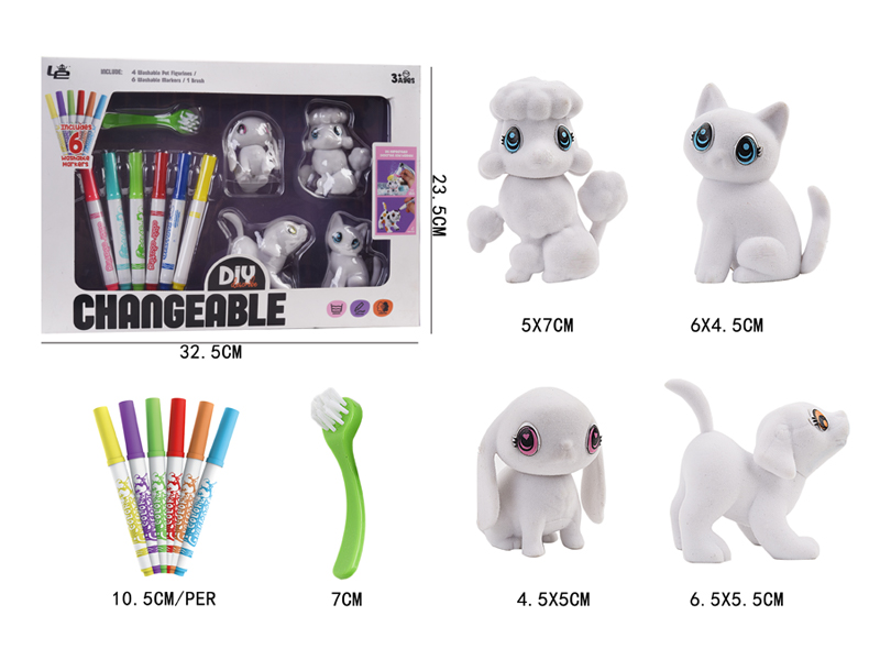 Flocking Painting Toy