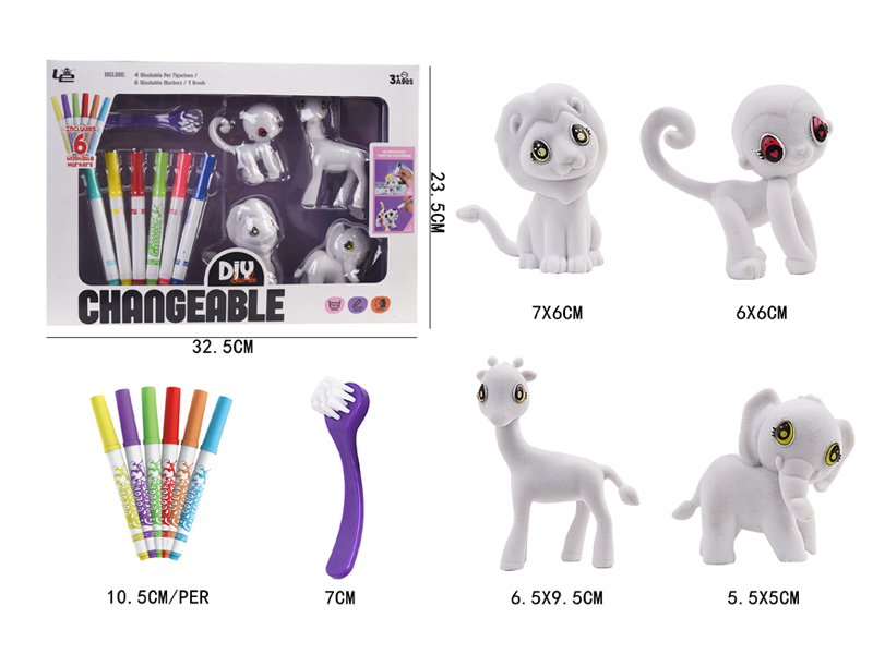 Flocking Painting Toy