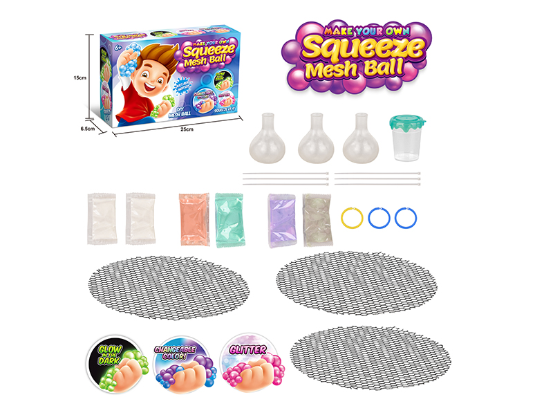 DIY Slime Squeeze Mesh Ball