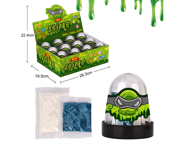 Glow In The Dark Slime DIY Set 12pcs