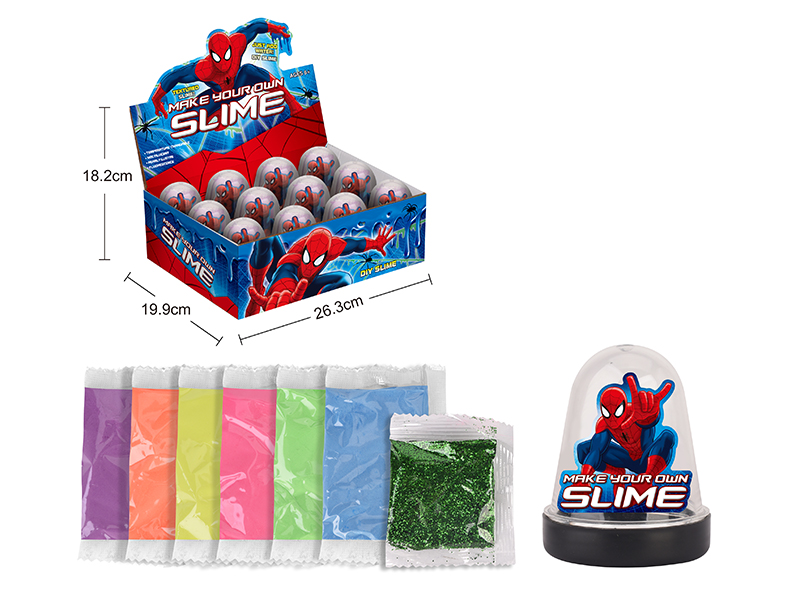 DIY Fluorescent Slime Kit (Spider-Man)12pcs