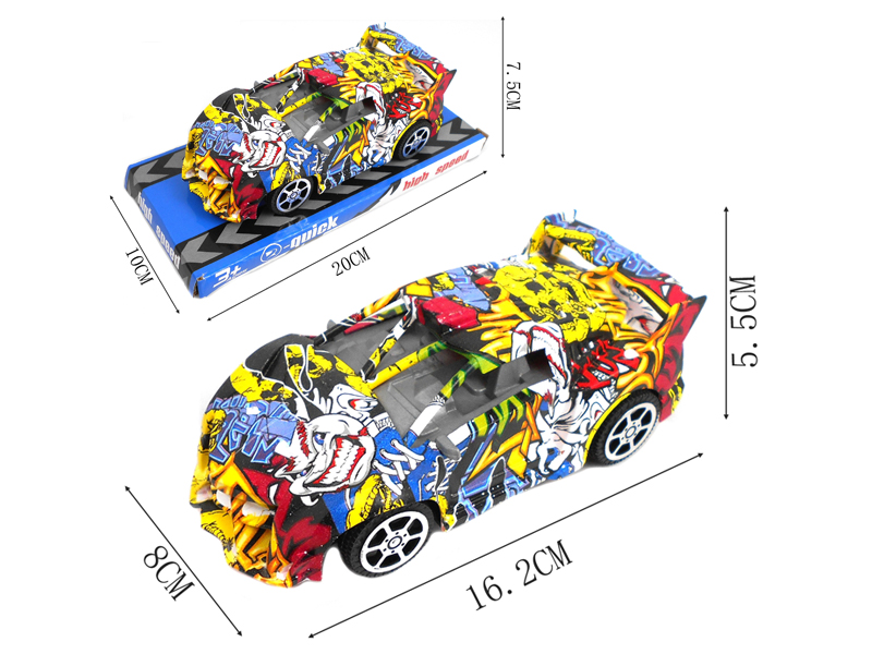 Friction Graffiti Car