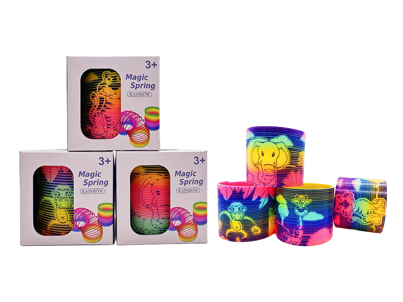 Blue Animal Rainbow Circle