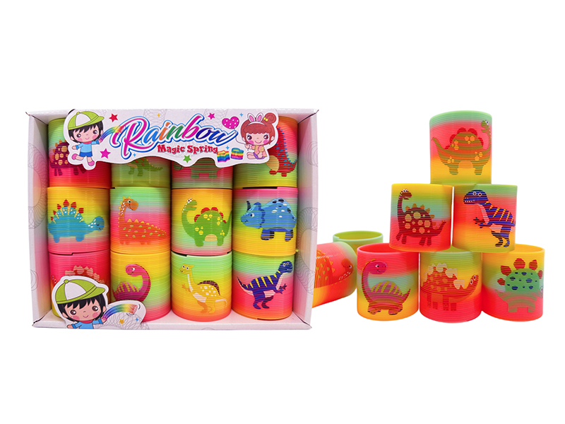 12PCS Taiwan Dinosaur Rainbow Circle