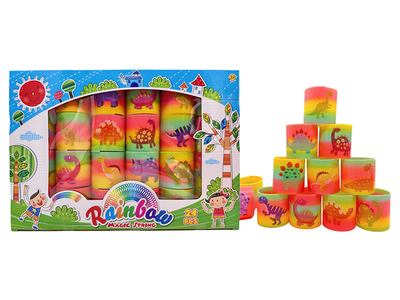 24PCS Taiwan Dinosaur Rainbow Circle