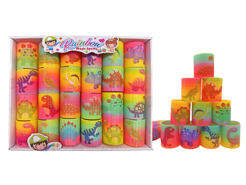 24PCS Taiwan Dinosaur Rainbow Circle