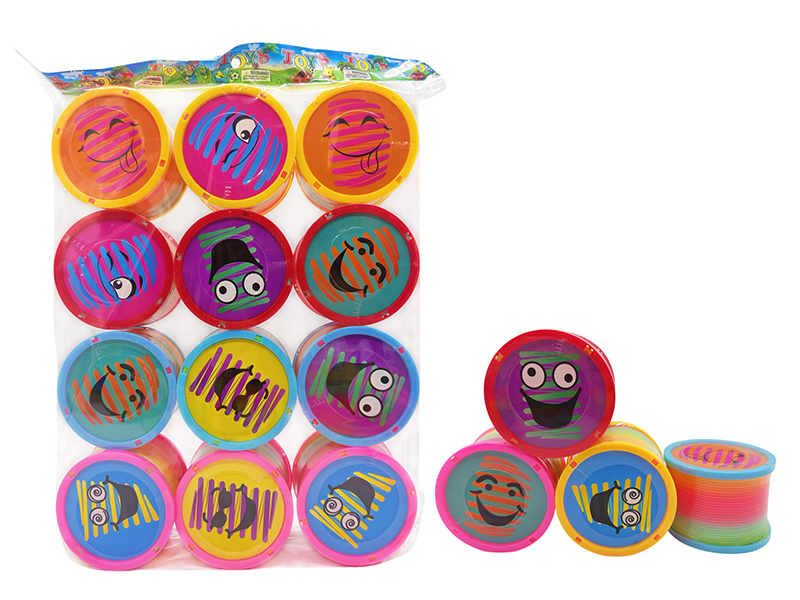 12PCSStrange Face Lid Rainbow Circle