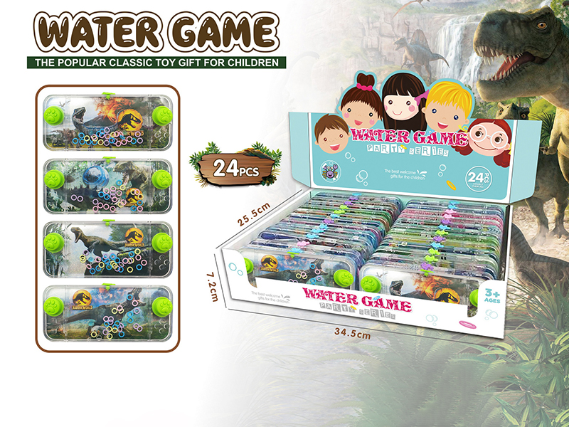 Jurassic Park Dinosaur Transparent Water Game 24pcs