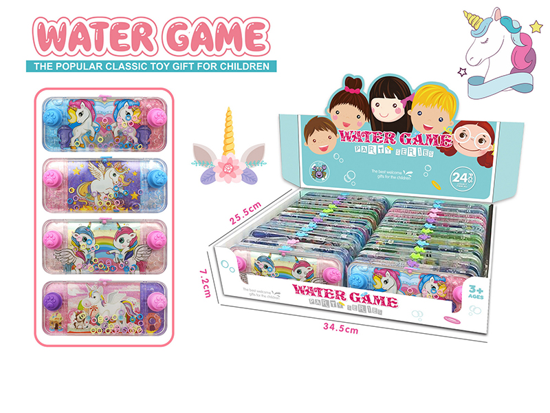 Unicorn Transparent Water Game 24pcs