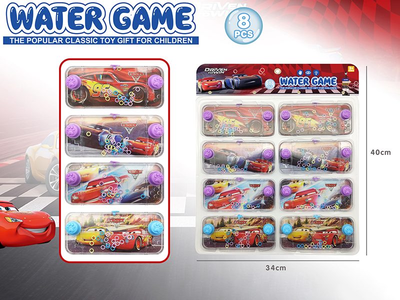 Cars Transparent Water Game 8pcs