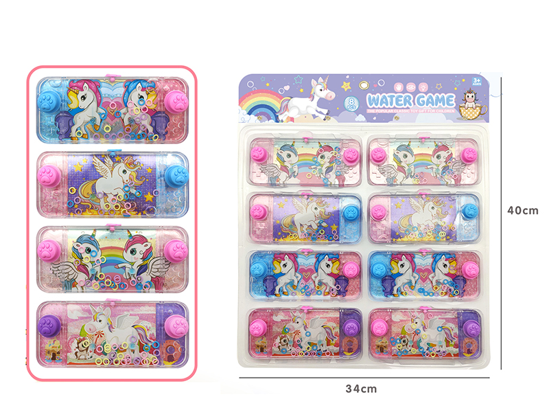 Unicorn Transparent Water Game 8pcs