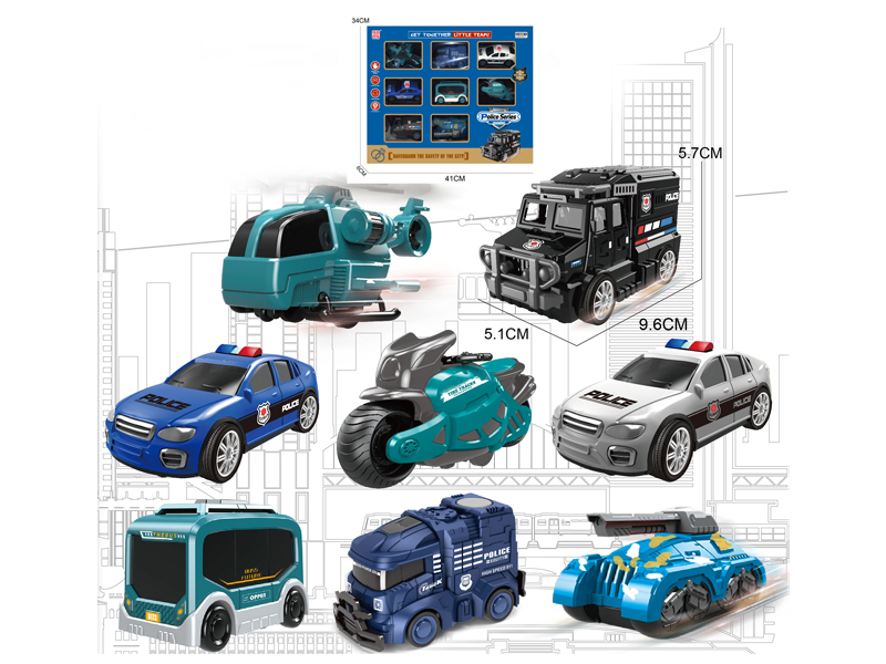 Friction Urban Special Police Toy Set